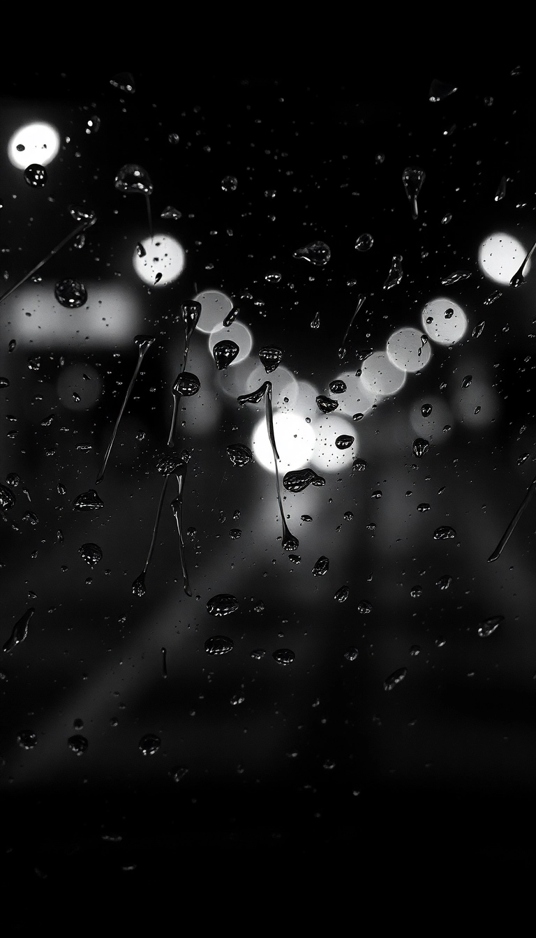 iPhone Night Car Rain Sophisticated Wallpaper